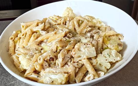 Penne rigate au chou fleur rôti et poireau JonathanFrank