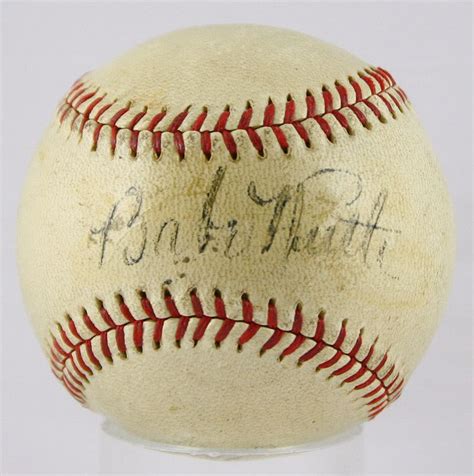 Lot Detail Exceptional Babe Ruth Single Signed ONL Frick Baseball PSA DNA