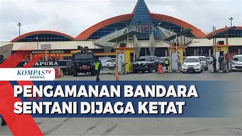 Jelang Pemulangan Jenazah Lukas Enembe Pengamanan Bandara Sentani