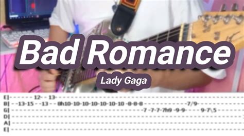 Bad Romance ©lady Gaga 【guitar Cover】with Tabs Youtube