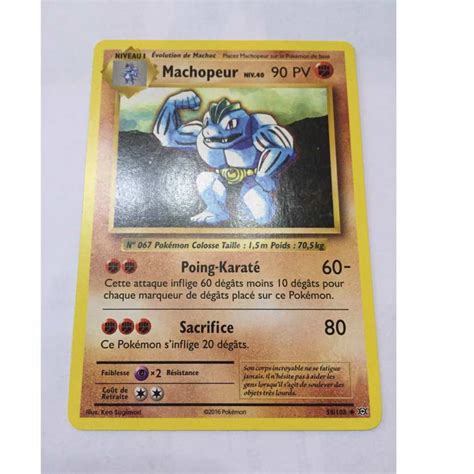 Carte Pok Mon Machopeur Peu Commune Xy Xy Evolutions