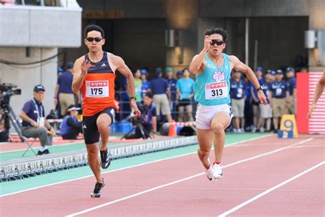 【第108回日本選手権】男子100m 予選6組：日本陸上競技連盟公式サイト