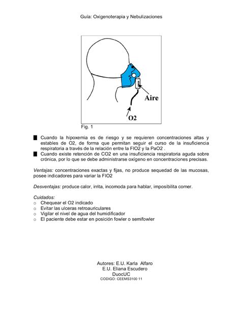 Recursos Bibliogr Ficos Y Novedades M Dicas Gu A Oxigenoterapia Y