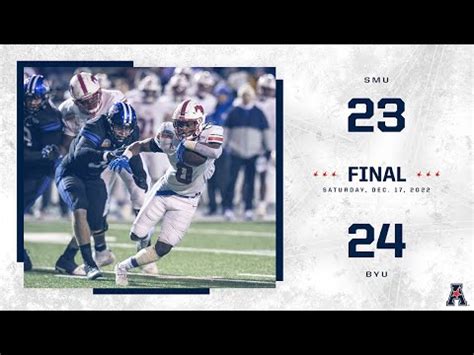 New Mexico Bowl BYU 24 SMU 23 December 17 2022 YouTube