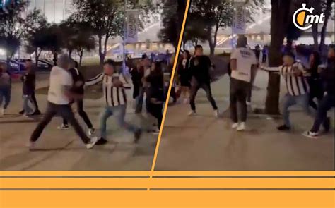 Rayados Captan Pelea Entre Aficionados De Monterrey VIDEO Mediotiempo