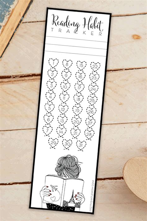 Book Tracker Bookmark Printable Free