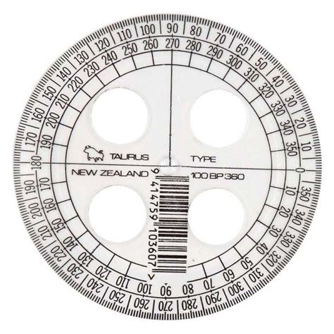 Protractor 360 Degrees 10cm | Products | ACS - Hamilton