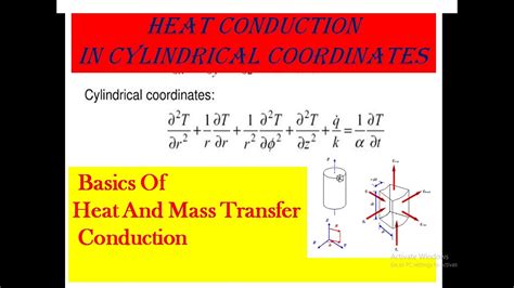 General Heat Conduction Equation Cylindrical Coordinates Basics Of