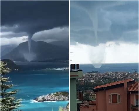 Maltempo Grosso Tornado Colpisce Tortora E Praia A Mare Ingenti Danni