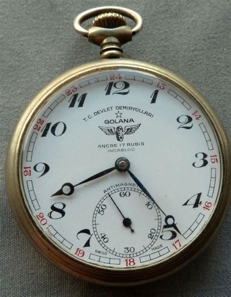 Steam Train Golana Art Deco Antique Pocket Watch Catawiki