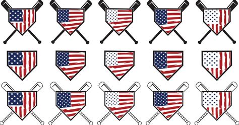 Vector Baseball Bat Flag Baseball Bat Graffiti Vector Images 76