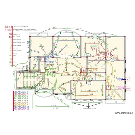 Plan électrique et schéma électrique d une maison avec ArchiFacile