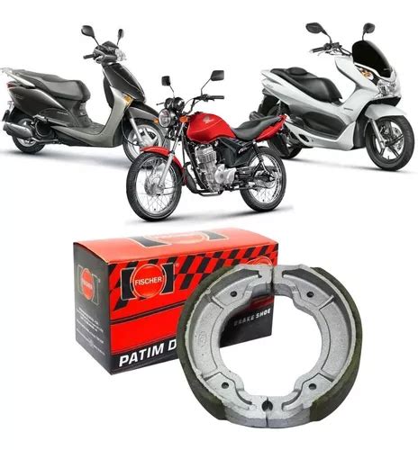 Patim Lona Freio Fischer Honda Lead Pcx Titan Cg Cbx Mercadolivre