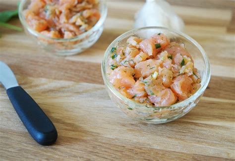 Tartare De Truite Fum E En Verrine Aux Fourneaux