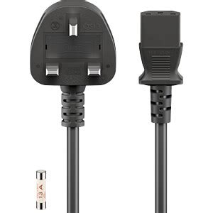 Gb Netzkabel Uk Stecker M Schw C Bei Reichelt Elektronik