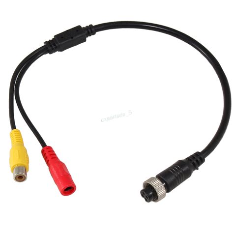 Rückfahrkamera Kabel 4 Pin auf RCA Cinch Adapter 4 polig Monitor