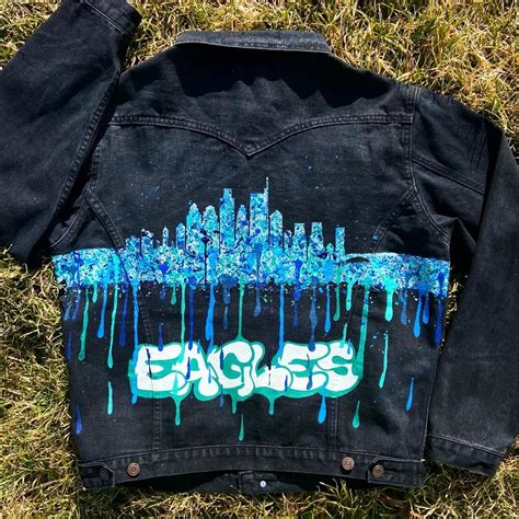 Hand Painted Custom Denim Jackets Etsy