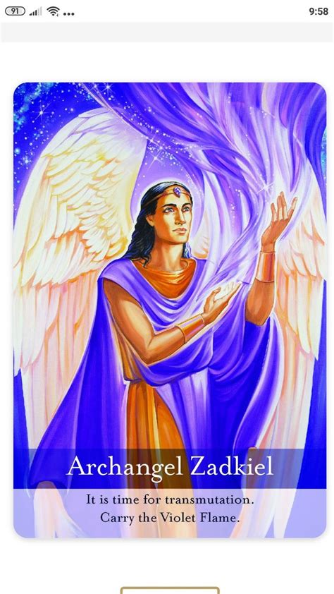 Archangel Zadkiel Archangel Zadkiel Angel Tarot Cards Archangels