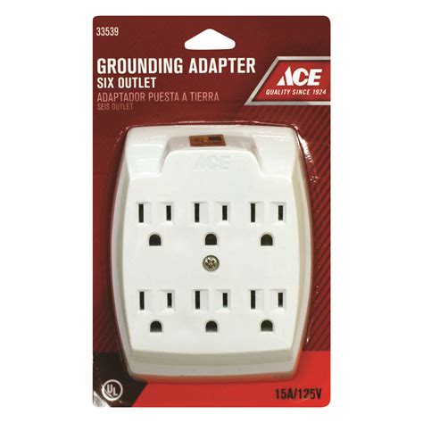 Ace Grounded 6 Outlets Adapter 1 Pk Ace Hardware