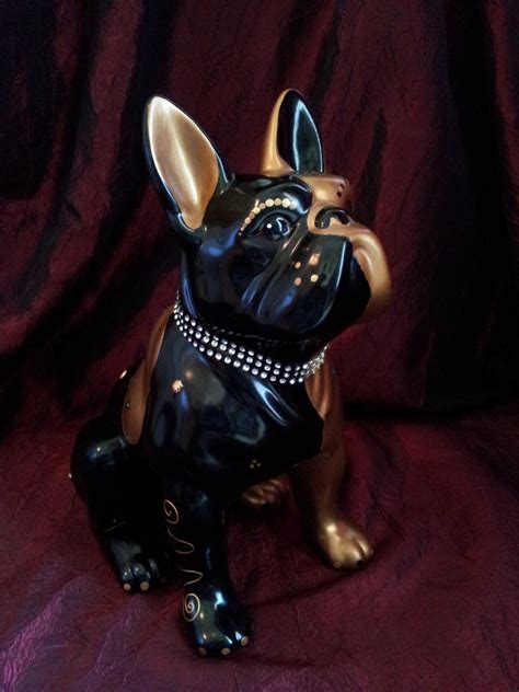 Big statue French Bulldog ceramic Sym