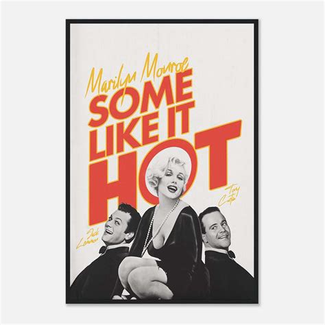 Some Like It Hot Movie Poster Vintage Movie Poster Tv Series Poster Full Size Poster Ready