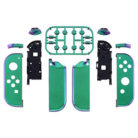 Extremerate Chameleon Green Purple Joycon Handheld Controller Housing