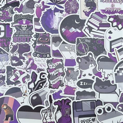 Asexual Pride Stickers Etsy