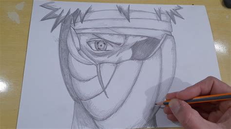 FACIL DE DESENHAR COMO DESENHAR OBITO UCHIHA Passo A Passo YouTube