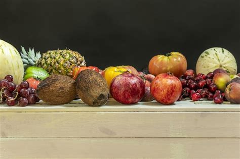 Premium Photo A Still Life With Assorted Fruit