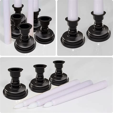 Buy Led Taper Candles With Timers Pchero Pack Flameless Battery