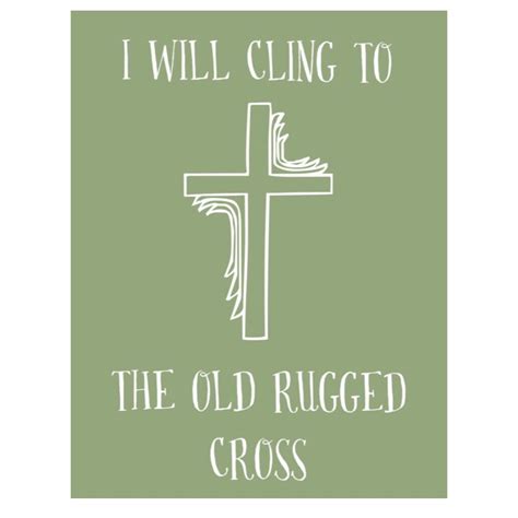 Old Rugged Cross Print by TheDogandDeer on Etsy