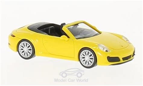 Modellautos Porsche S Herpa Carrera S Cabrio Gelb