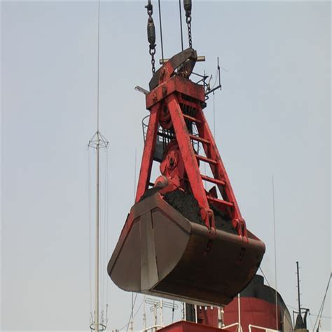 Four Rope Clamshell Mechanical Dredging Grab China Waste Handling And