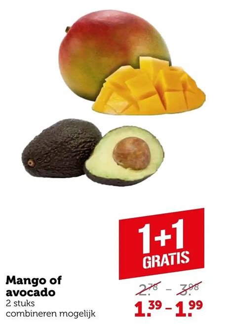 Mango Of Avocado 2 Stuks Aanbieding Bij Coop