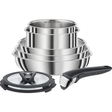 Seb L S Compact Batterie De Cuisine Pi Ces Inox Po Les