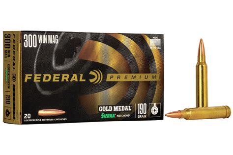 Shop Federal 300 Win Mag 190 Gr Sierra Matchking Bthp 20 Box For Sale Online Ammunition Store