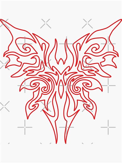 "Bayonetta 3 Demon symbol - Madama Butterfly" Sticker for Sale by Perrry | Redbubble