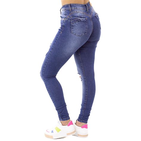 Calça Jeans Feminina Skinny Destroyed Indy Marshoes Loja de Roupas