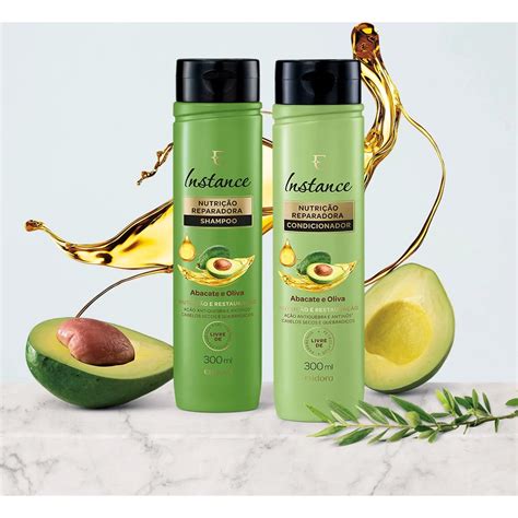 Combo Eudora Cabelos Nutridos Instance Abacate E Oliva Shampoo Ml