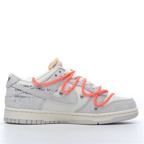 Nike SB Dunk Low Off White Lot 11 Of 50 DJ0950 108 Orange Gray Shoes