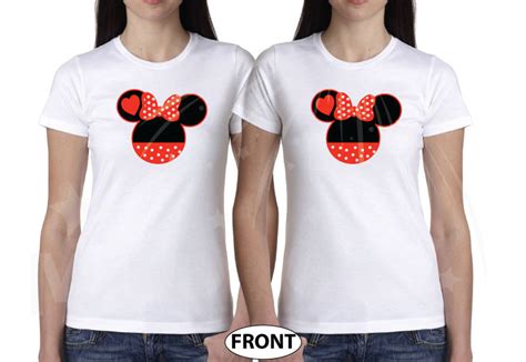 LGBT Lesbian Minnie Mouse Heads Shes Mine Im Hers Pointing Hands