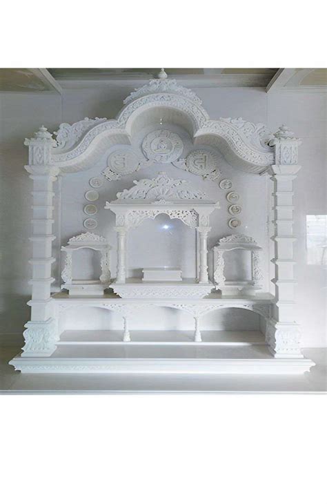 Makrana White Marble Temple Design Carved At Rs In Makrana