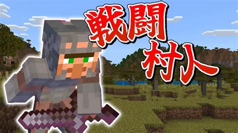 【スイッチ対応】新execute対応！！戦闘してくれる村人の作り方【マイクラコマンド】 マイクラ（minecraft）動画まとめ