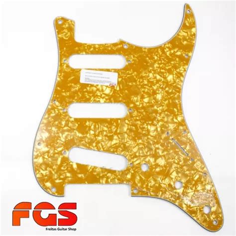 Escudo Strato Sss Padr O Fender Gold Pearl Fgs