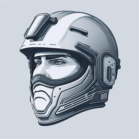 Premium Vector | Illustration of motorcycle or motorbike helmet with ...