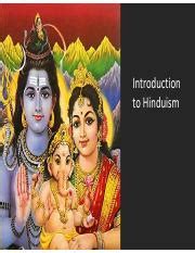 Introduction To Hinduism Pdf Introduction To Hinduism First Section