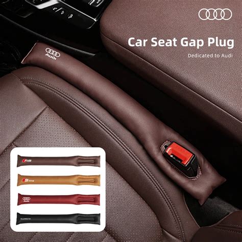 2pcs Car Seat Hollow Gap Filler Filling Strip Soft For Audi Quattro