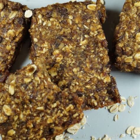 Soft Baked Peanut Butter Banana Oatmeal Bars Daily Vegan Meal