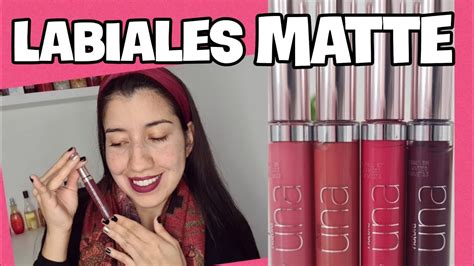 Nuevos Labiales Matte Natura Una Demo Colores Labial Mate Natura Per