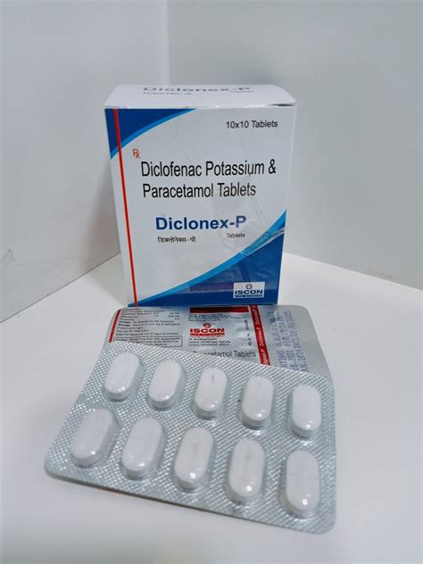 Diclofenac Potassium And Paracetamol Tablets At Rs 220 Box Diclofenac